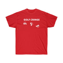 Load image into Gallery viewer, Golf Cringe Crashing Carts White - Unisex Ultra Cotton Tee