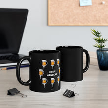 Load image into Gallery viewer, 8 Beer Handicap - Mugs on Tees - Black mug 11oz